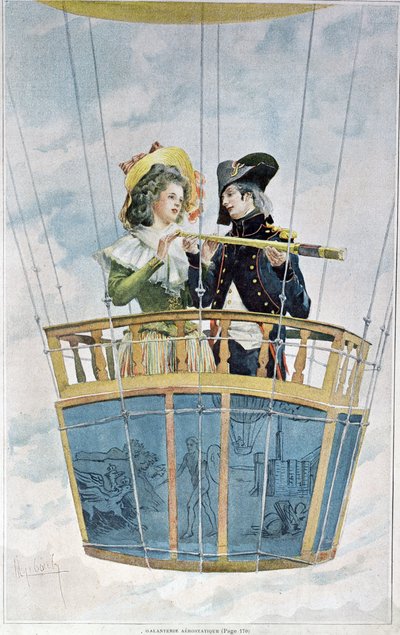 Gallantry in the Air by Felicien baron de Myrbach Rheinfeld